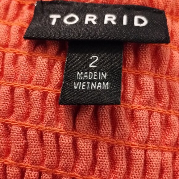 Torrid button front midi dress - Picture 3 of 4